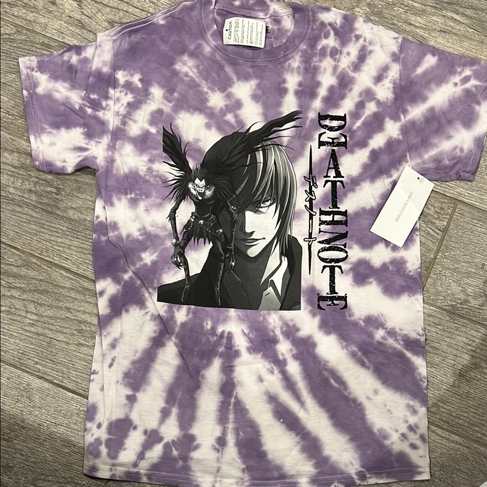Purple Tie-Dye Death Note T-Shirt